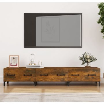 vidaXL Tv-meubel 150x34,5x30 cm bewerkt hout gerookt eikenkleurig