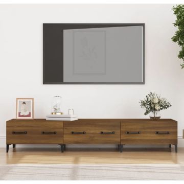 vidaXL Tv-meubel 150x34,5x30 cm bewerkt hout bruineikenkleurig