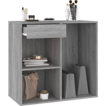 vidaXL Cosmeticakast 80x40x75 cm bewerkt hout grijs sonoma eikenkleur