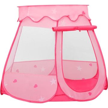 vidaXL Kinderspeeltent 102x102x82 cm roze