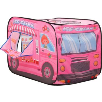 vidaXL Kinderspeeltent 70x112x70 cm roze