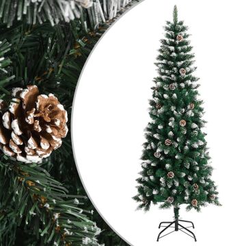 vidaXL Kunstkerstboom met standaard 240 cm PVC groen