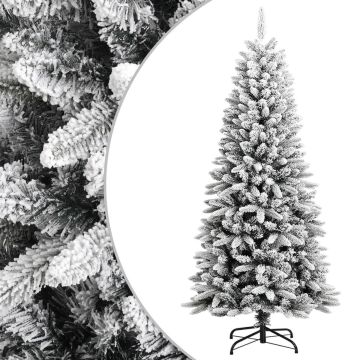 vidaXL Kunstkerstboom met sneeuw 150 cm PVC en PE