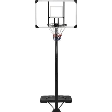 Basketbalstandaard 256-361 cm polycarbonaat transparant