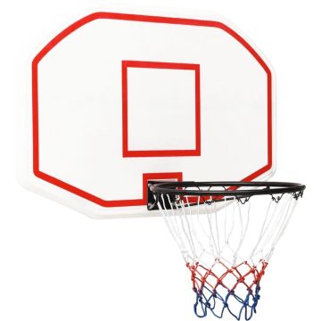 vidaXL Basketbalbord 109x71x3 cm polyetheen wit