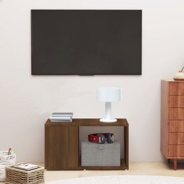 vidaXL Tv-meubel 60x24x32 cm bewerkt hout bruineikenkleurig