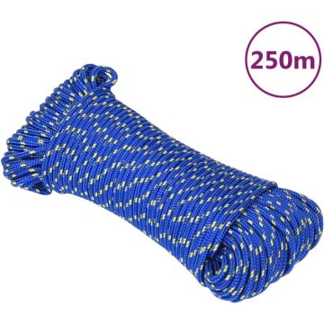 vidaXL Boottouw 5 mm 250 m polypropyleen blauw