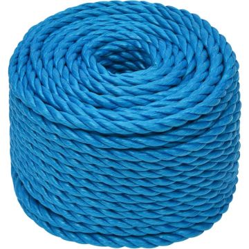 vidaXL Werktouw 24 mm 100 m polypropeen blauw