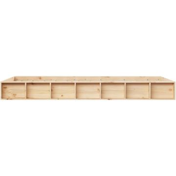 vidaXL Bedframe massief hout 140x190 cm