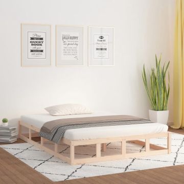 vidaXL Bedframe massief hout 180x200 cm 6FT Super King