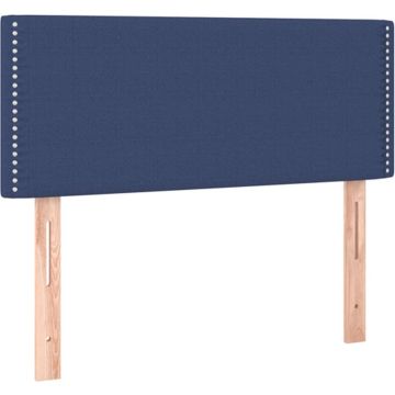 vidaXL Hoofdbord 100x5x78/88 cm stof blauw