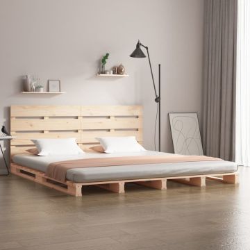 vidaXL Bedframe massief grenenhout 120x200 cm