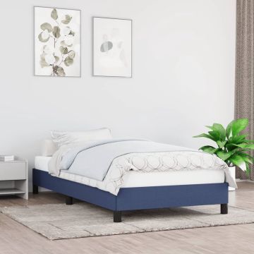 vidaXL Bedframe stof blauw 80x200 cm