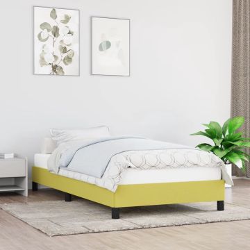 vidaXL Bedframe stof groen 80x200 cm