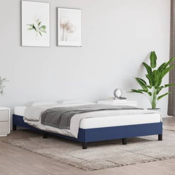 vidaXL Bedframe stof blauw 120x200 cm