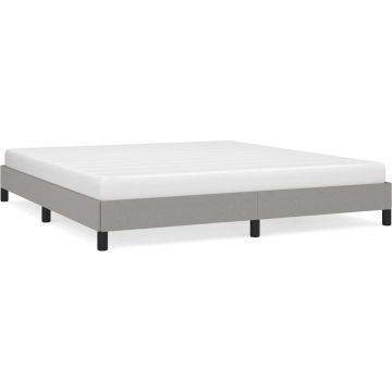 vidaXL Bedframe stof lichtgrijs 180x200 cm