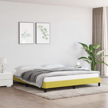 vidaXL Bedframe stof groen 180x200 cm