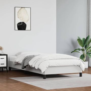 vidaXL Bedframe kunstleer wit 80x200 cm