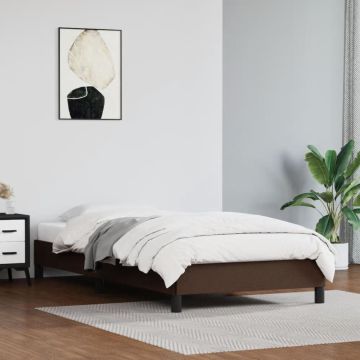 vidaXL Bedframe kunstleer bruin 90x190 cm