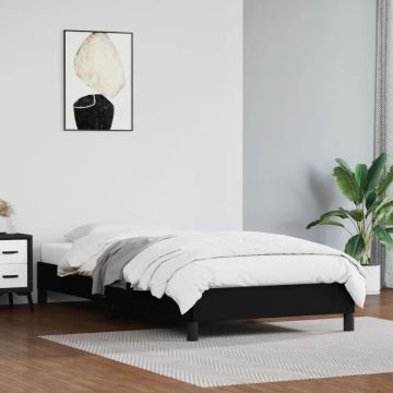 vidaXL Bedframe kunstleer zwart 100x200 cm