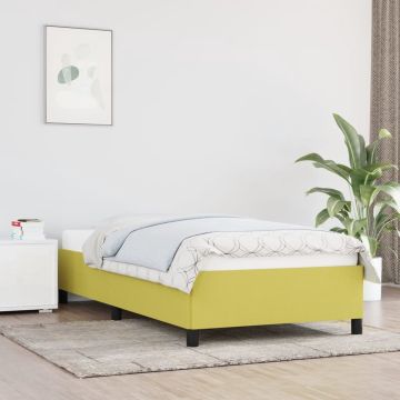 vidaXL Bedframe stof groen 80x200 cm