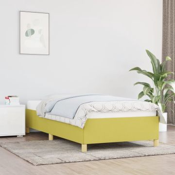 vidaXL Bedframe stof groen 100x200 cm