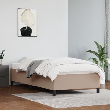 vidaXL Bedframe kunstleer cappuccinokleurig 80x200 cm