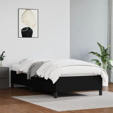 vidaXL Bedframe kunstleer zwart 90x190 cm