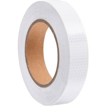 vidaXL Reflecterende tape 2,5 cm x 20 m PVC wit