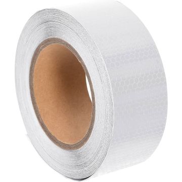 vidaXL Reflecterende tape 5 cm x 20 m PVC wit