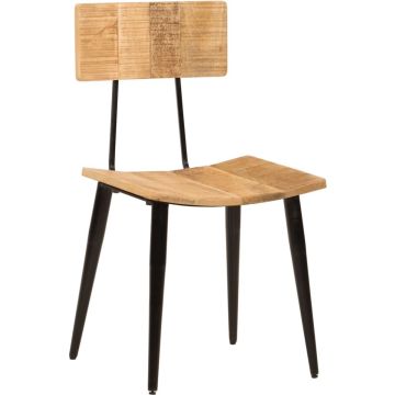 vidaXL Eetkamerstoelen 2 st 44x40x80 cm massief mangohout