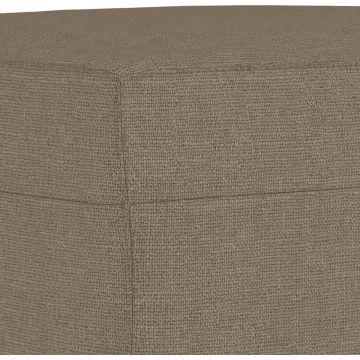 vidaXL Voetenbank 70x55x41 cm stof taupe