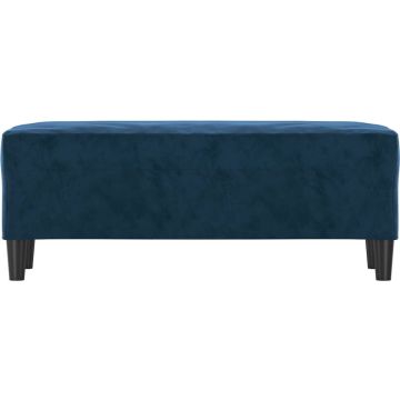 vidaXL Bankje 100x35x41 cm fluweel blauw