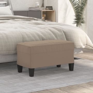 vidaXL Bankje 70x35x41 cm microvezelstof taupe