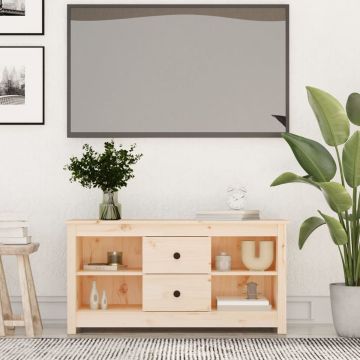 vidaXL Tv-meubel 103x36,5x52 cm massief grenenhout