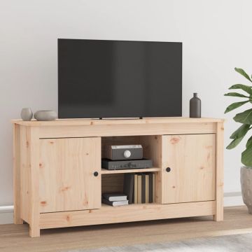 vidaXL Tv-meubel 103x36,5x52 cm massief grenenhout