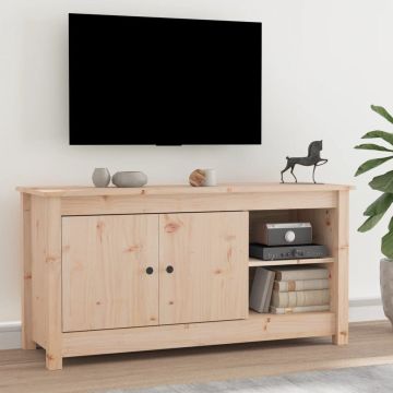 vidaXL Tv-meubel 103x36,5x52 cm massief grenenhout