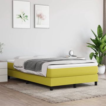 vidaXL Boxspringframe stof groen 120x200 cm