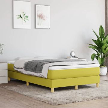 vidaXL Boxspringframe stof groen 120x200 cm