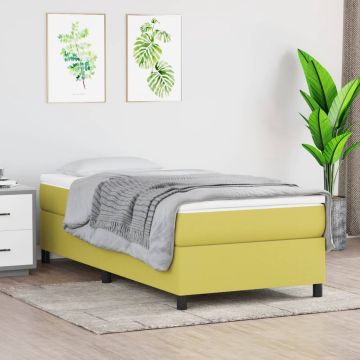 vidaXL Boxspringframe stof groen 80x200 cm