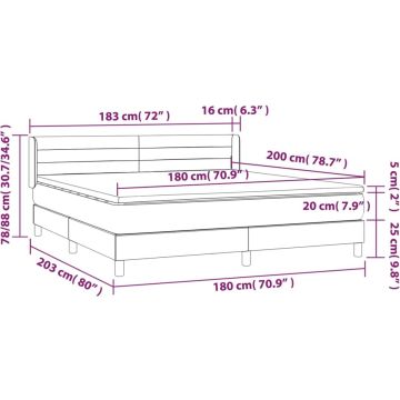 vidaXL-Boxspring-met-matras-fluweel-roze-180x200-cm