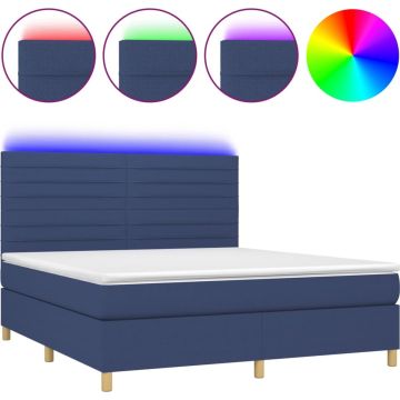 vidaXL-Boxspring-met-matras-en-LED-stof-blauw-180x200-cm