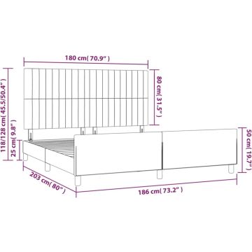 vidaXL-Bedframe-met-hoofdeinde-stof-donkerbruin-180x200-cm