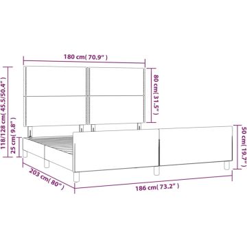 vidaXL-Bedframe-met-hoofdeinde-fluweel-roze-180x200-cm