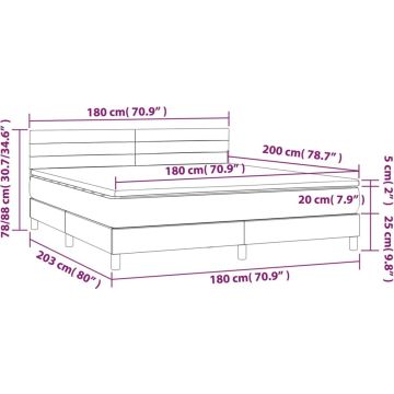 vidaXL-Boxspring-met-matras-stof-donkerbruin-180x200-cm