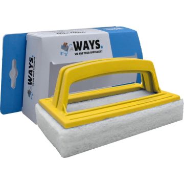 WAYS - Zwembad Onderhoud - Scrubborstel - 15 x 9 x 8 cm - Handy Scrub