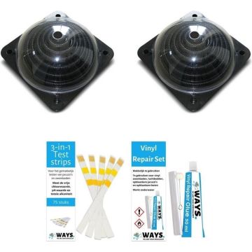 Comfortpool Zonneboiler - Zwembad verwarming - 2 stuks - Max. Zwembadinhoud: 20.000 liter - Met WAYS Repairkit en Teststrips