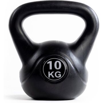 WAYS. Kettlebell - 10 KG - PVC - Zwart