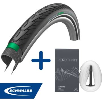 Fietsband - Schwalbe - Buiten- &amp; binnenband - Energizer Plus &amp; SV17E - 28 inch x 1.40 - 2.00 - 40 mm