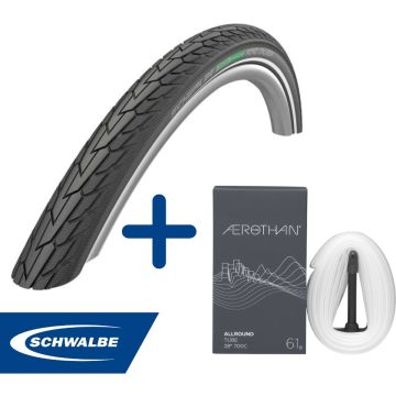 Fietsband - Schwalbe - Buiten- &amp; binnenband - Road Cruiser K-Guard &amp; SV17E - 28 inch x 1.40 - 2.00 - 40 mm